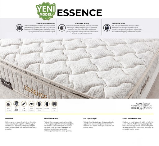 Essence Yeni Model Yatak Baza Seti